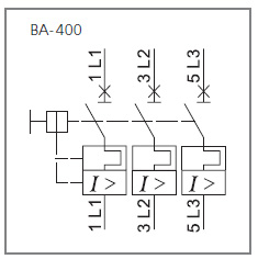 Схема подключения автоматического выключателя ВА401.jpg