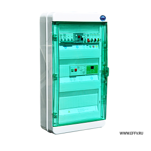Щит управления установкой с электрокалорифером, вентилятор 3P/380VAC, CB-xx-E(xx)-PL.1-KT-EffV IP65