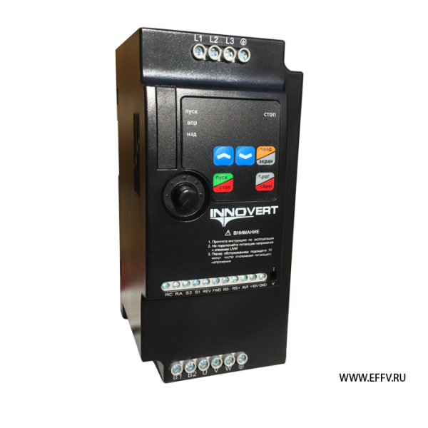 IVD401B43E Преобразователь частоты 0,4 кВтx380 В, выходной ток 1,5 А